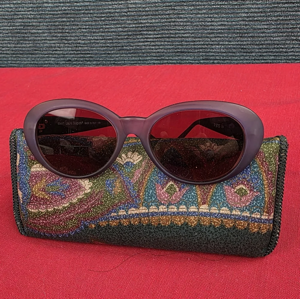 Vintage Laura Biagiotti Italy Sunglasses FRAMES Read Notes!